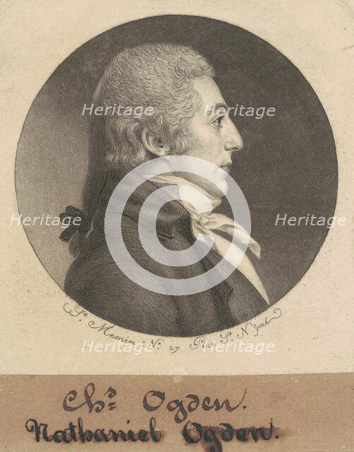 Abraham Ogden, Jr., 1798. Creator: Charles Balthazar Julien Févret de Saint-Mémin.