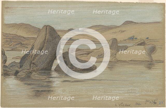 Nile Journey, No. 22, 1890. Creator: Elihu Vedder.