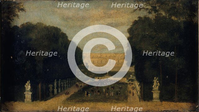 Allee du Carpet-Vert, in Versailles, c1860. Creator: Unknown.