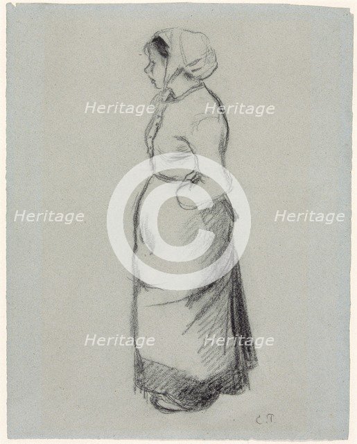 'Peasant Girl', 1890. Artist: Camille Pissarro.