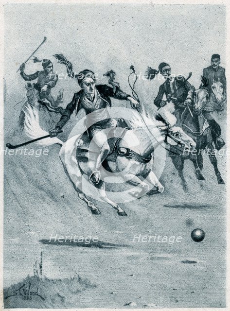 Game of polo, 1888. Creator: Stanley Llewellyn Wood.