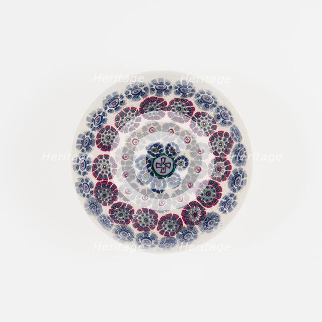 Paperweight, France, c. 1848-55. Creator: Saint-Louis Glassworks.