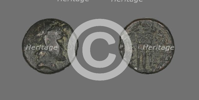 Coin Depicting the God Apollo, 2nd-1st century BCE. Creator: Unknown.