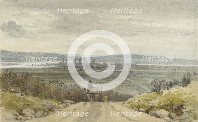 Oxford from Shotover Hill, from recollection, 10 January 1791. Artist: John Baptist Malchair.