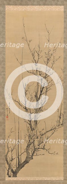 Plum Blossoms, dated 1851. Creator: Yamamoto Baiitsu.