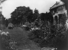 Allgates, the home of the Horatio Gates Lloyd family, formal gardens, between 1918 and 1923. Creator: Frances Benjamin Johnston.