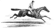 Epsom Races - "Ellington", Winner of the Derby, 1856.  Creator: Unknown.