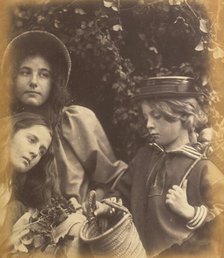 Elizabeth Keown, Kate Keown, and Freddy Gould, c. 1866-1868. Creator: Julia Margaret Cameron.