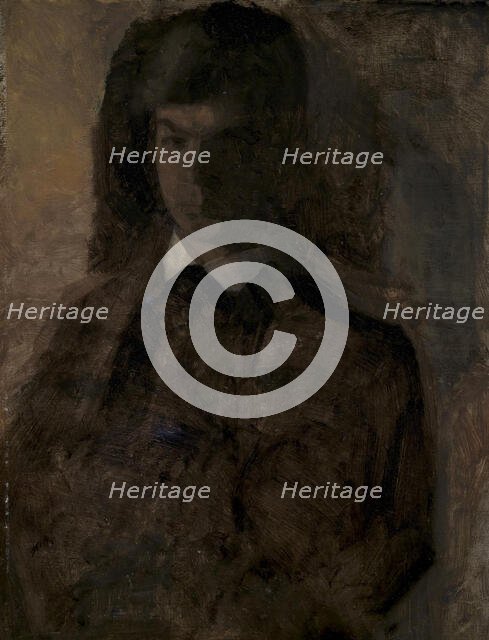 The painter Svend Hammershoi, the artist's brother, 1879-1916. Creator: Vilhelm Hammershoi.