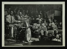 The Count Basie Orchestra in concert, c1950s. Artist: Denis Williams