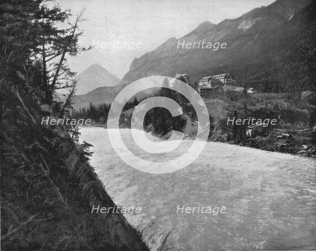 Bow River Rapids, Banff, North West Territories, Canada, c1900. Creator: Unknown.
