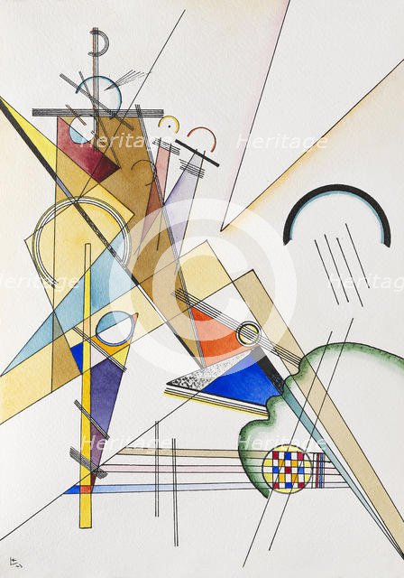 Gewebe, 1923. Creator: Kandinsky, Wassily Vasilyevich (1866-1944).