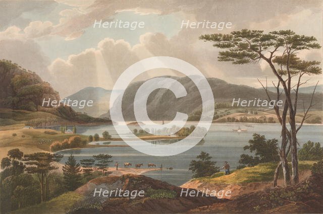 View from Fishkill Looking To West-Point (No. 15 of The Hudson River Portfolio), 1825. Creators: John Rubens Smith, John Hill.