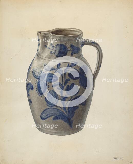 Pitcher, probably 1937/1938. Creator: Frank Fumagalli.