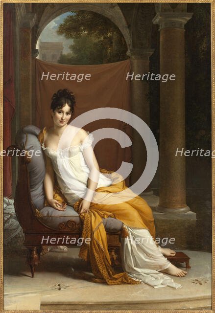 Portrait de Juliette Récamier, née Bernard (1777-1849), between 1802 and 1805. Creator: Francois Pascal Simon Gerard.