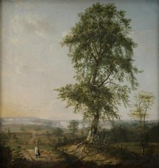 Landscape with a Big Tree, 1814. Creator: Johan Christian Dahl.