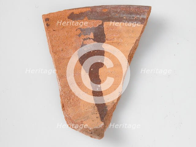 Pottery Fragment, Coptic, 4th-7th century. Creator: Unknown.