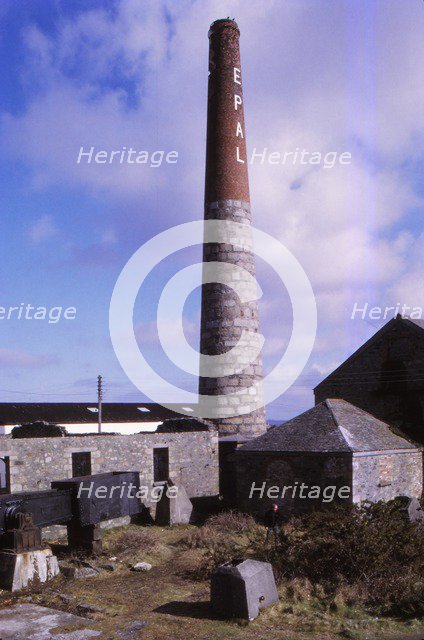 Derelict Tin Mine, Cambourne, Cornwall, 20th century.  Artist: CM Dixon.