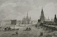 Red Square, Moscow, Russia, 1839. Creator: Augustin François Lemaitre.