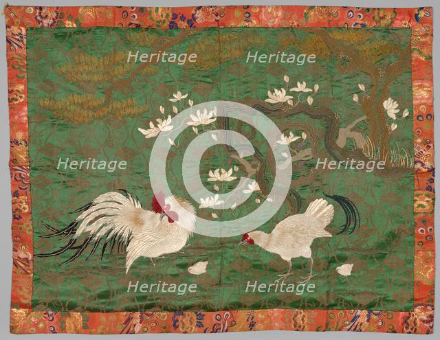 Embroidered Fukusa, late 1800s-early 1900s. Creator: Unknown.