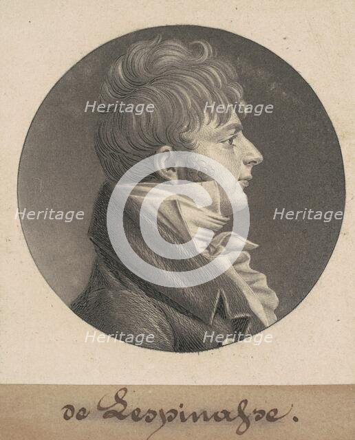de Lespinasse, 1803. Creator: Charles Balthazar Julien Févret de Saint-Mémin.