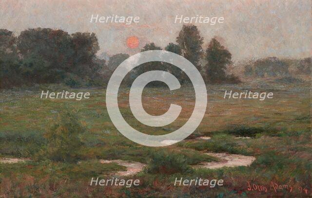 An August Sunset - Prairie Dell, 1894. Creator: John Ottis Adams.