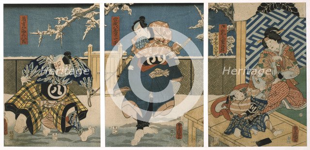 'Theatre Scene', 1844. Artist: Utagawa Kunisada