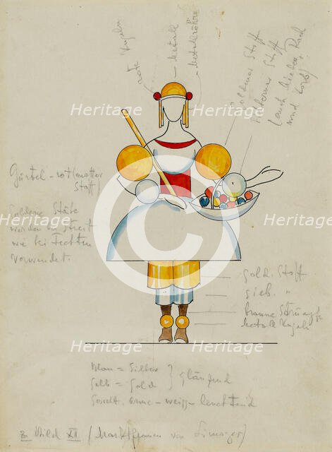 Picture XII. Market Woman from Limoges, 1928. Creator: Kandinsky, Wassily Vasilyevich (1866-1944).