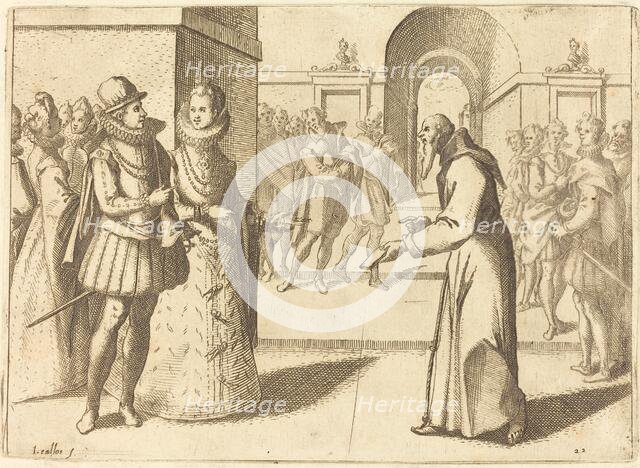 A Capucio Bringing Thanks of the King of Bavaria, 1612. Creator: Jacques Callot.