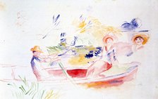 'On the Riverbank', 20th Century. Artist: Pierre-Auguste Renoir