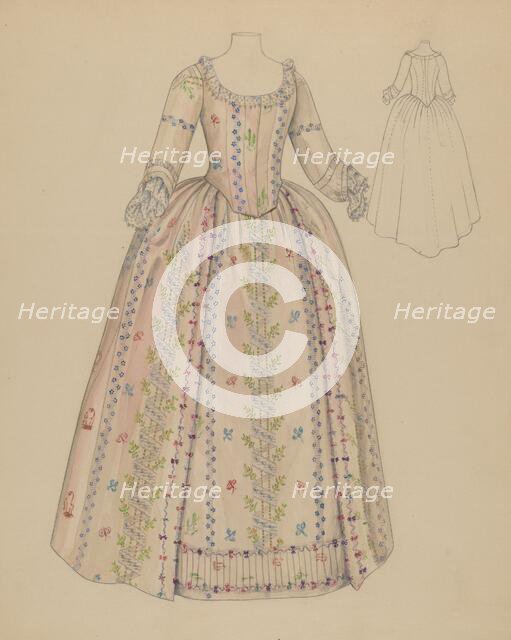 Dress, c. 1936. Creator: Nancy Crimi.