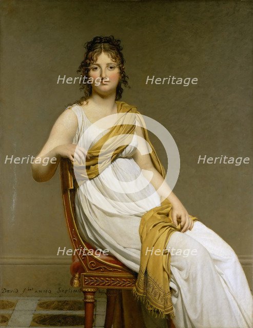 Portrait of Madame Raymond de Verninac, née Henriette Delacroix. Artist: David, Jacques Louis (1748-1825)