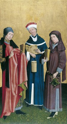 Saints Cosmas, Damian and Pantaleon. Artist: Master of Cologne (active ca 1500)