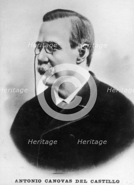 Antonio Canovas del Castillo, Spanish Prime Minister, c1910. Artist: Unknown