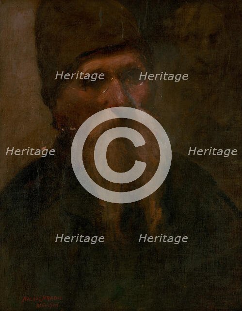 Portrait of an old man, 1899. Creator: Elemír Halász-Hradil.