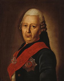 Portrait of Alexey Mikhailovich Obrezkov (1718-1787), 1770s. Artist: Anonymous  