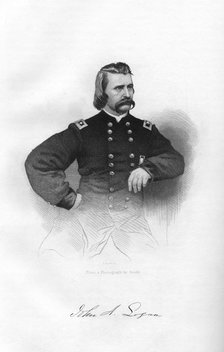 John Alexander Logan, Union soldier and politician, 1862-1867.Artist: J Rogers