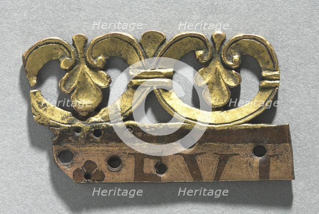 Fragment of an Ornamental Crest from a Reliquary Shrine, c. 1165-1180. Creator: Unknown.
