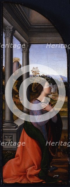 Triptych, left-hand panel: Saint Catherine of Alexandria, 1500. Artist: Albertinelli, Mariotto (1474-1515)