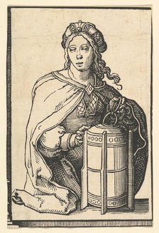 Persian Sibyl, from the series of Sibyls, ca. 1530. Creator: Lucas van Leyden.