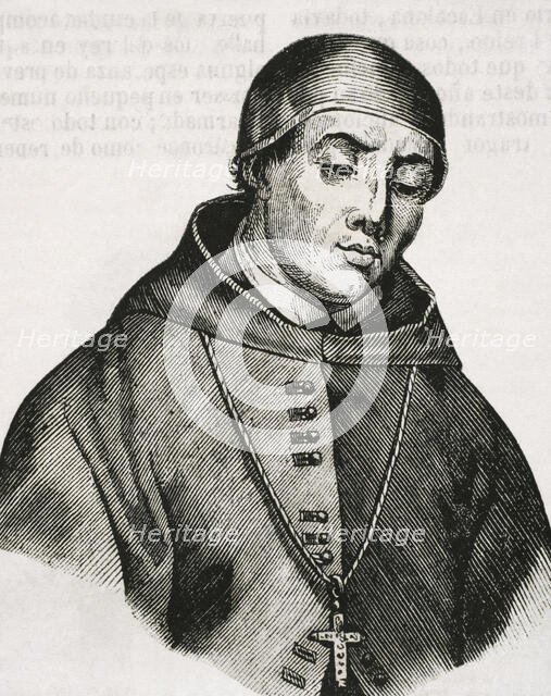 Alonso Fernandez de Madrigal, known as Alonso Tostado, (1410-1455), Spanish clergyman..., 1852.  Creator: Unknown.