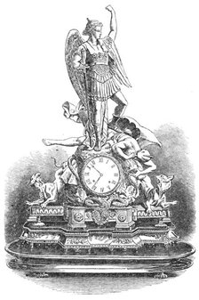 Ormoulu clock, presented by the Empress of the French...for...St. Mary’s Orphanage..., 1864. Creator: Unknown.