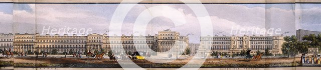 Panoramic view of the area around Regent's Park, London, 1831. Artist: Anon