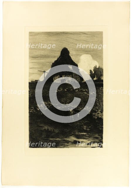 Moor Hut, 1895. Creator: Hans am Ende.