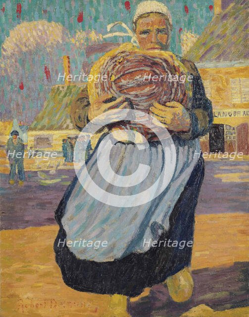 The woman with the bread (La femme au pain) , 1906. Creator: Delaunay, Robert (1885-1941).