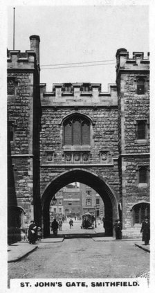 St John's Gate, Clerkenwell, London, c1920s. Artist: Unknown