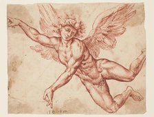 Flying Angel, 17th century. Creator: Unknown Dutch; After Jan de Bisschop Dutch, 1628-1671.