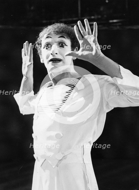 Marcel Marceau (1923-1999), French mime artist, 1967. Artist: Unknown