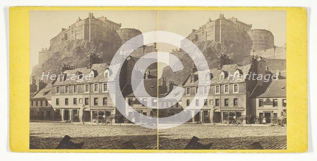 Edinburgh Castle, 1867. Creator: Archibald Burns.