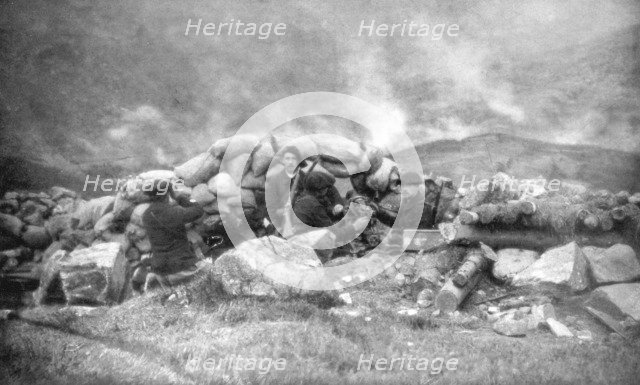 French Chasseurs Alpins fighting in Alsace, June 1915, (1926). Artist: Unknown